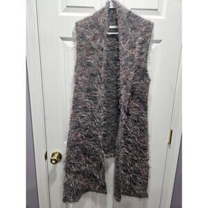 Bryn Walker Edmund Long Sweater Vest Cardigan Wool Alpaca Size S Eyelash Hilo